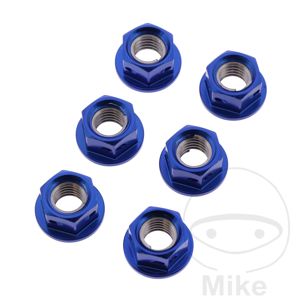 Matice Rozeta sada JMP BOLT M8X1.25 mm Alu Racing blau