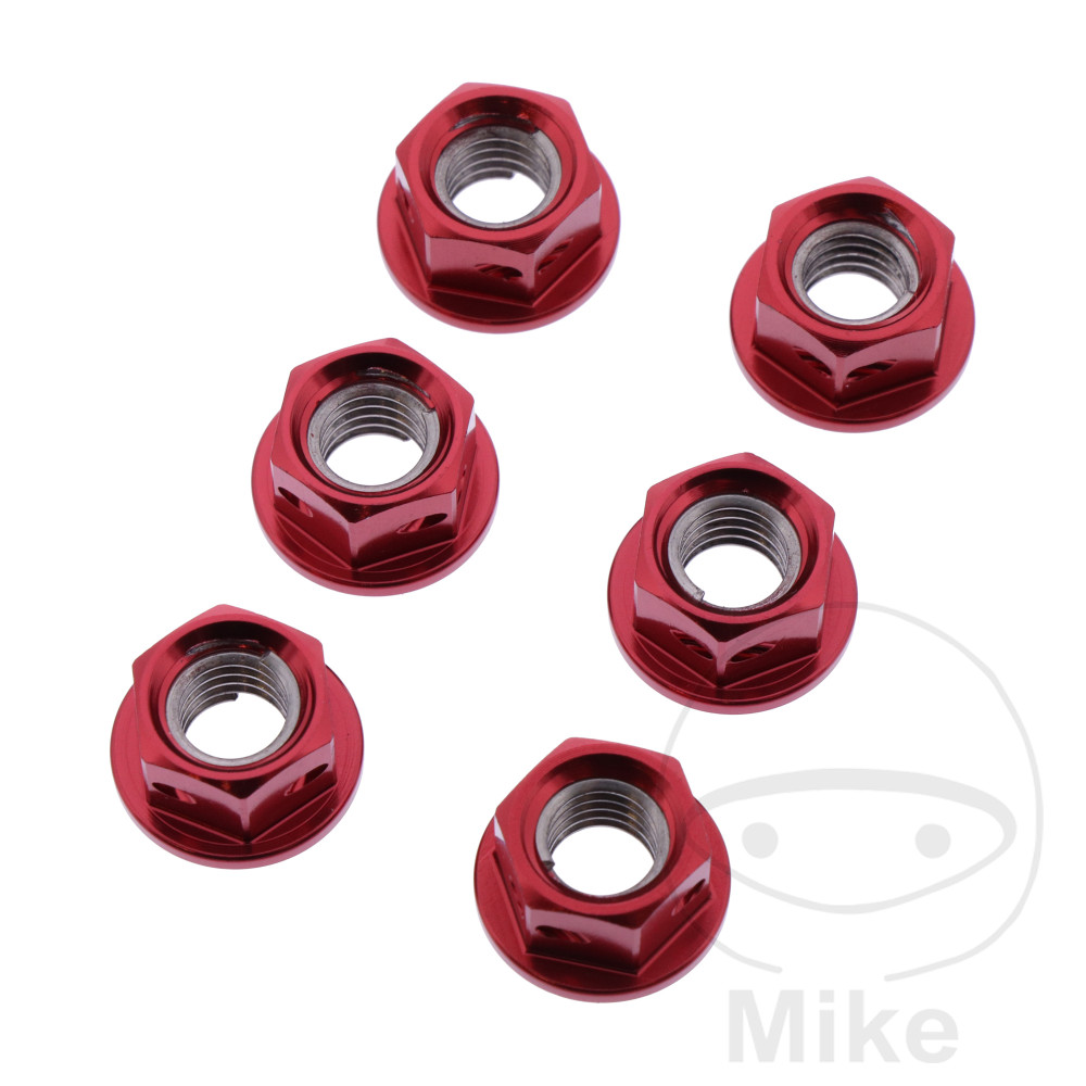 Matice Rozeta sada JMP BOLT M8X1.25 mm Alu Racing rot