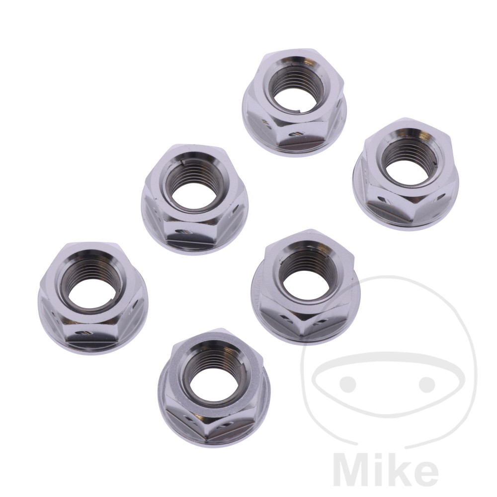Matice Rozeta sada JMP BOLT M10 x 1.25 mm Alu Racing silber