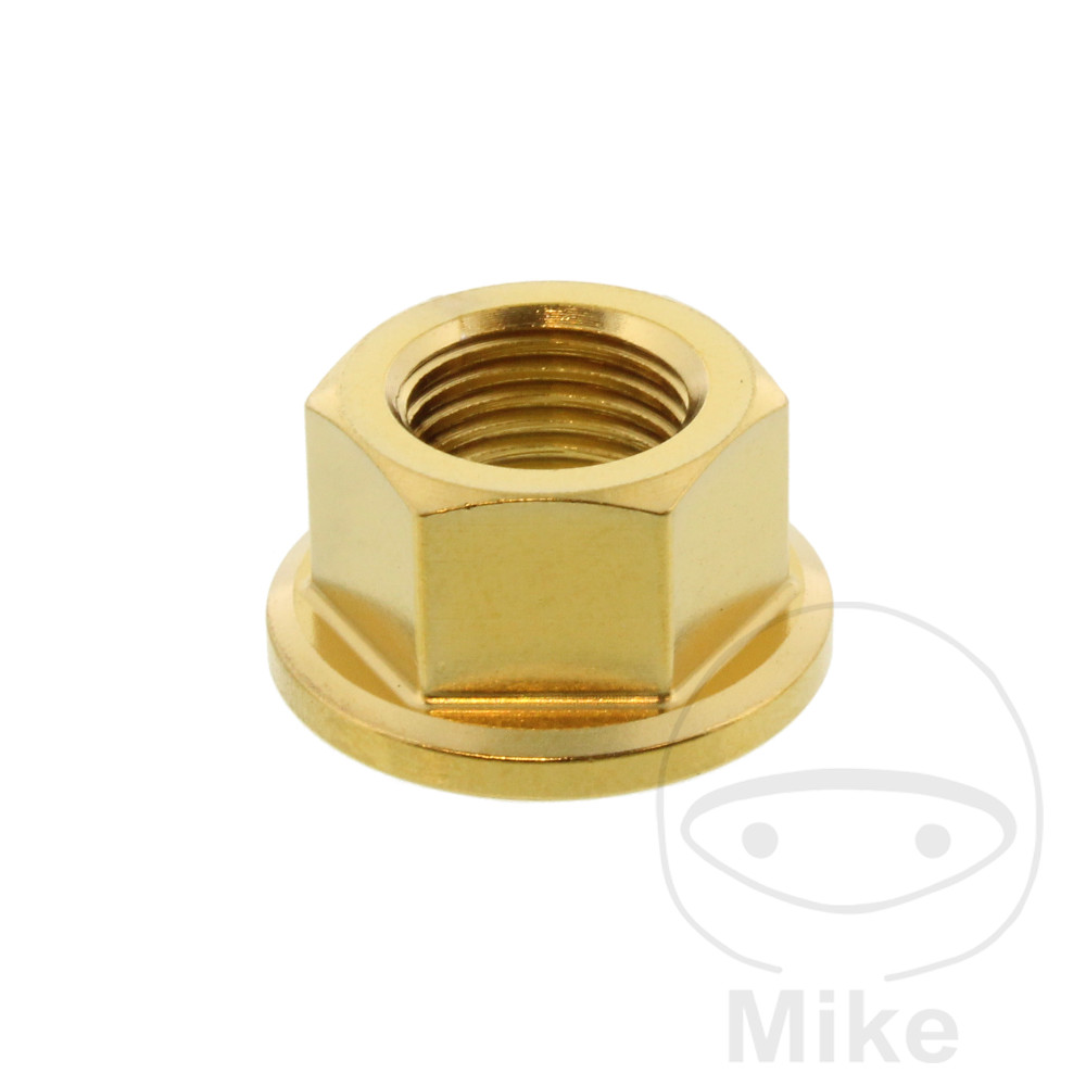 JMP matka řetězového kolečka M10 x 1.00 mm nerez V4A zlatý DUCATI 1098 1098 BIPOSTO/MONOPOSTO 07-08, 1098 1098 S BIPOSTO/MONOPOSTO 07-08, 1098 1198 R 08-09, 1198 1198 09-11, 1198 1198 S 09-10, 1198 1198 SP 11, 1198 1198 R CORSE 10...