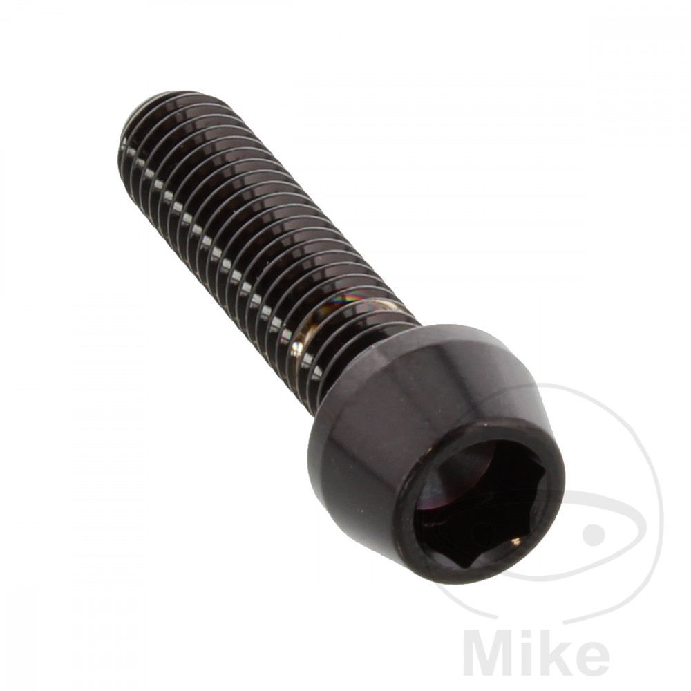 JMP šroub válce kónický M6X1.00 mm 25 mm nerez V4A černý