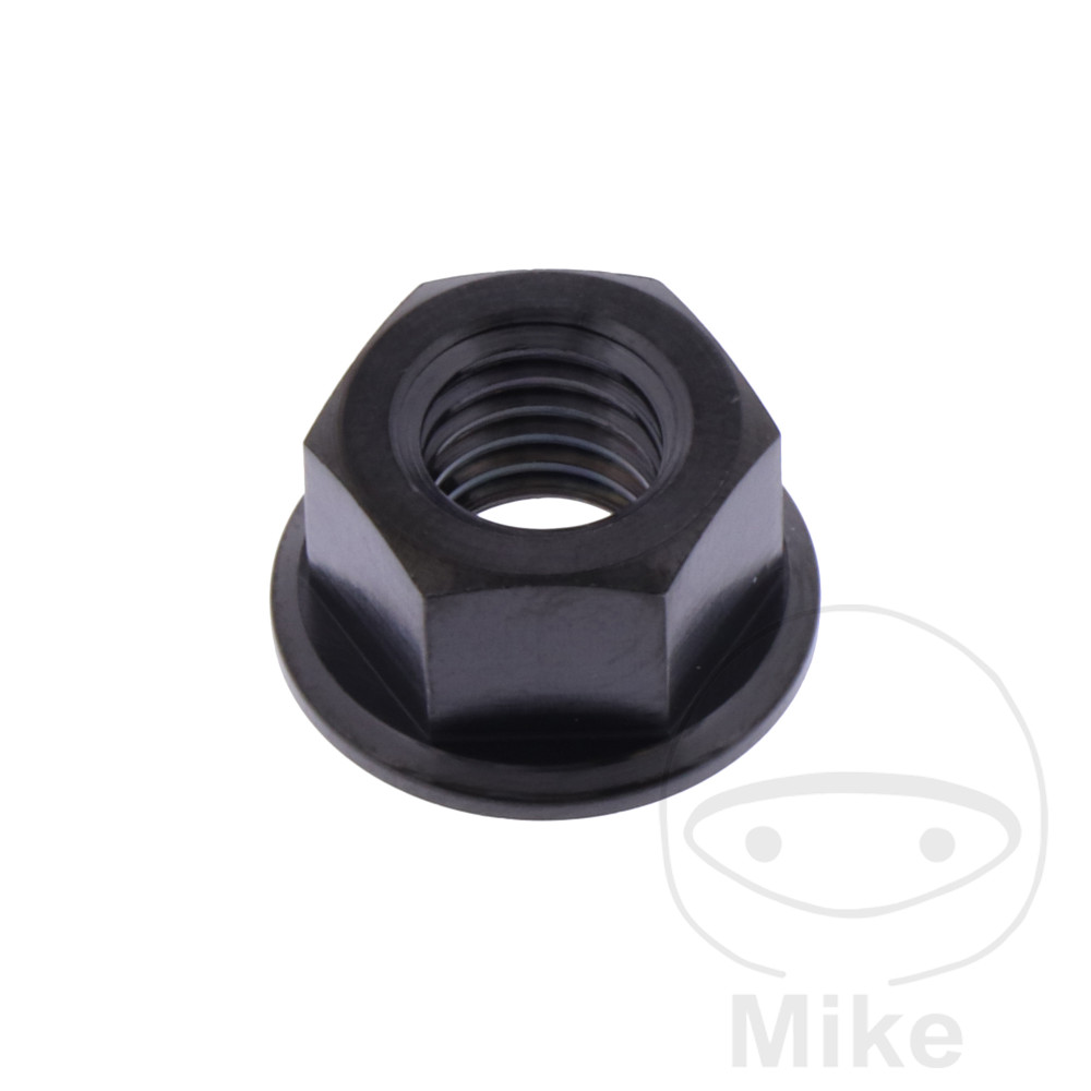 Levně JMP matka řetězového kolečka M8X1.25 mm Titan černý APRILIA PEGASO 650 97-00, PEGASO 650 IE 01-04, PEGASO 650 IE FACTORY 07-10, PEGASO 650 GARDA