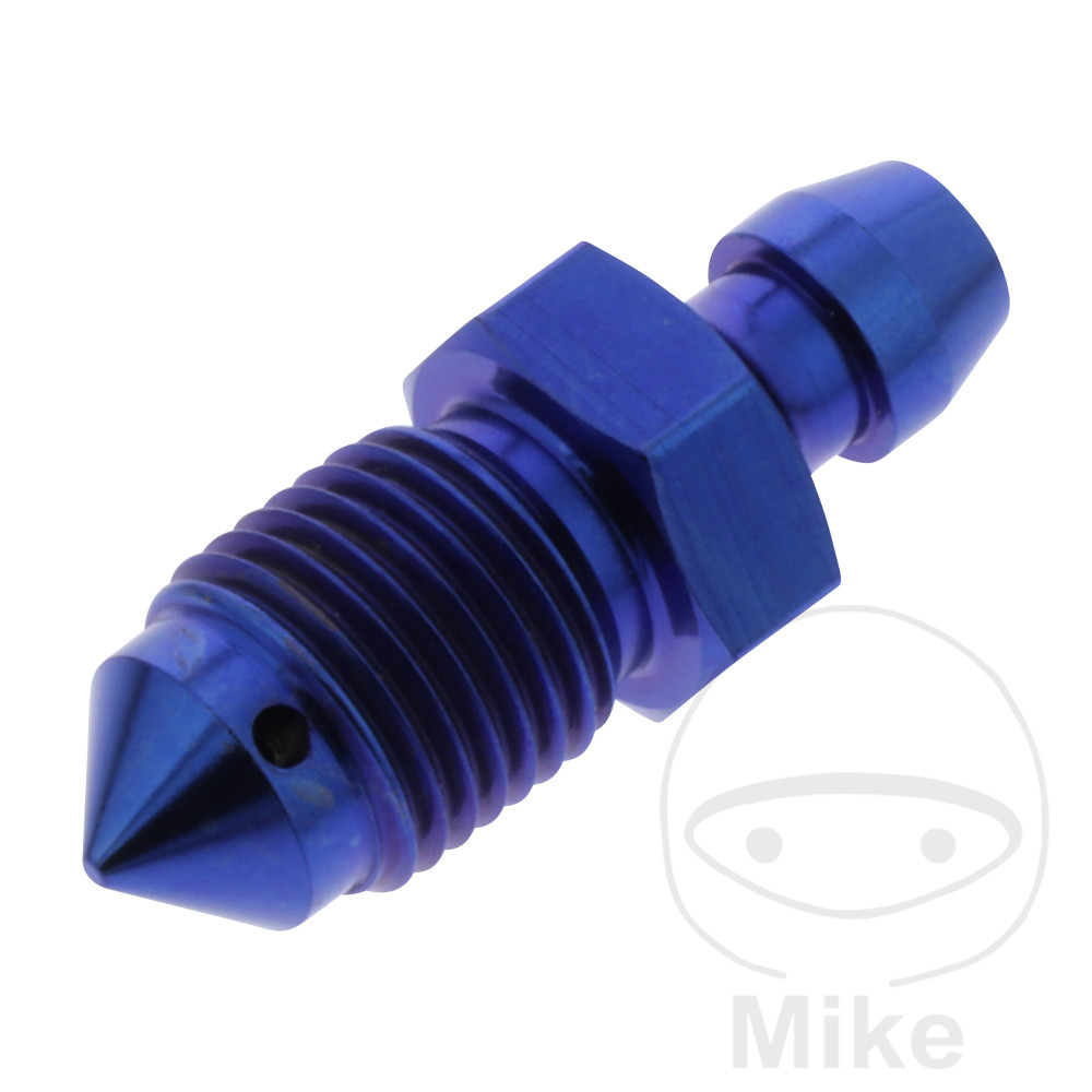 Levně JMP odvzdušňovací šroub M10 x 1.00 mm Titan modrý APRILIA AF1 50 FUTURA 90-92, AF1 50 PROJECT 108 88, AF1 50 89, AF1 125 FUTURA 90-91, AF1 125