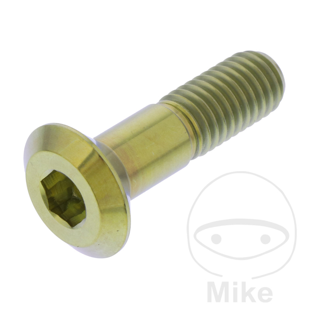 Levně JMP šroub rozety M8X1.25 mm 31MM Titan zlatý HM-MOTO CRE-F 450 X 10-13, HONDA COTA 300 RR MONTESA REPLICA ROAD LEGAL 2ED 19, CR 80 R 82-84, CR 85 R