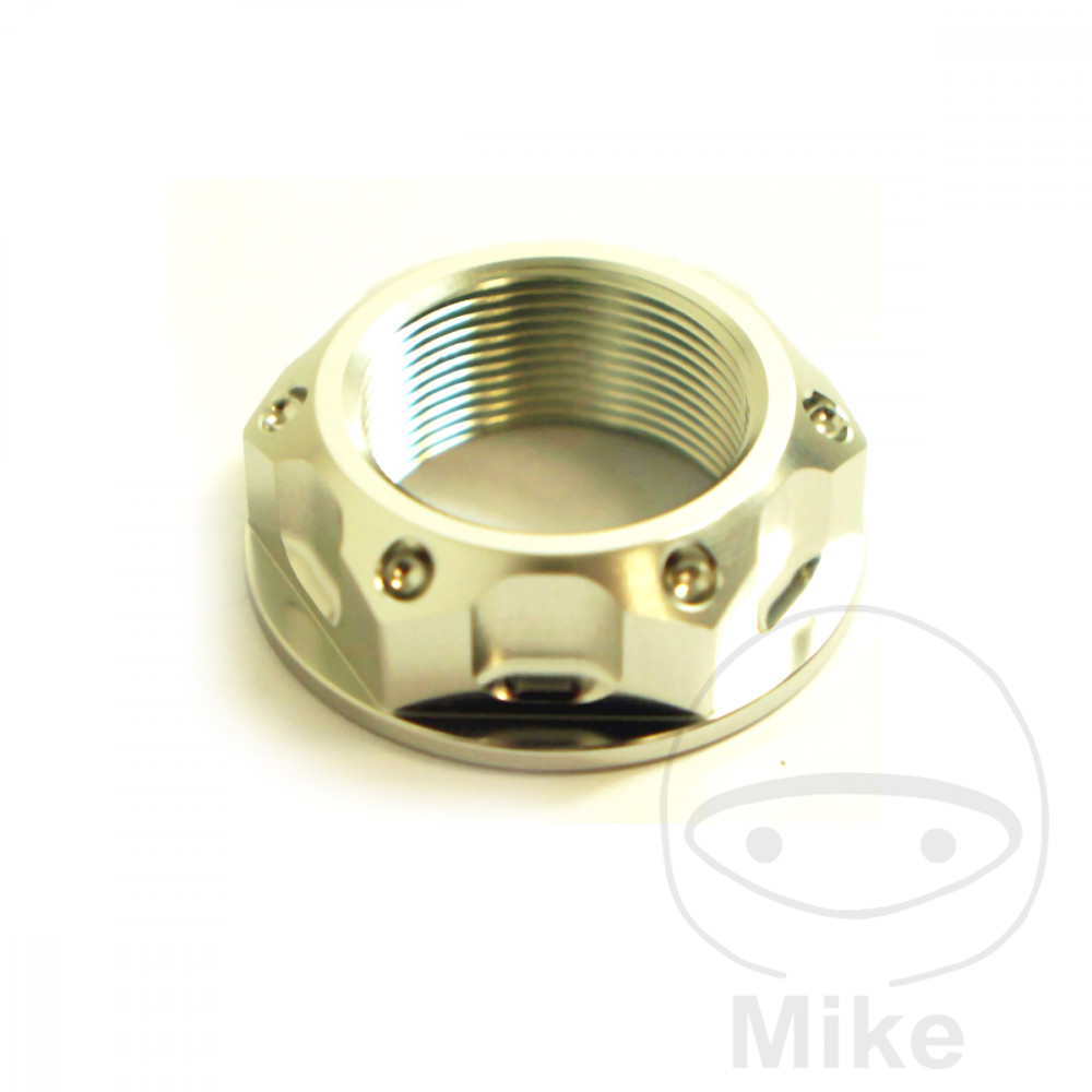 JMP matka krku řízení M22X1.00 mm Alu stříbrný APRILIA DORSODURO 750 SMV 08-13, DORSODURO 750 SMV ABS 09-17, DORSODURO 750 SMV FACTORY 10-13, DORSODURO 750 SMV FACTORY ABS 10-13, DORSODURO 900 ABS 17-21, MANA 850 07-12, MANA 850 ABS 08-13...