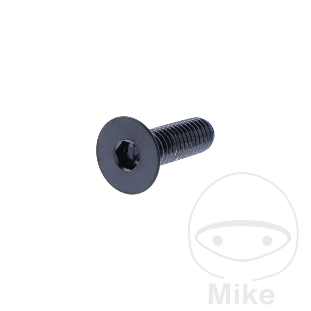 JMP zápustný šroub M6X1.00 mm 20 mm nerez V4A černý