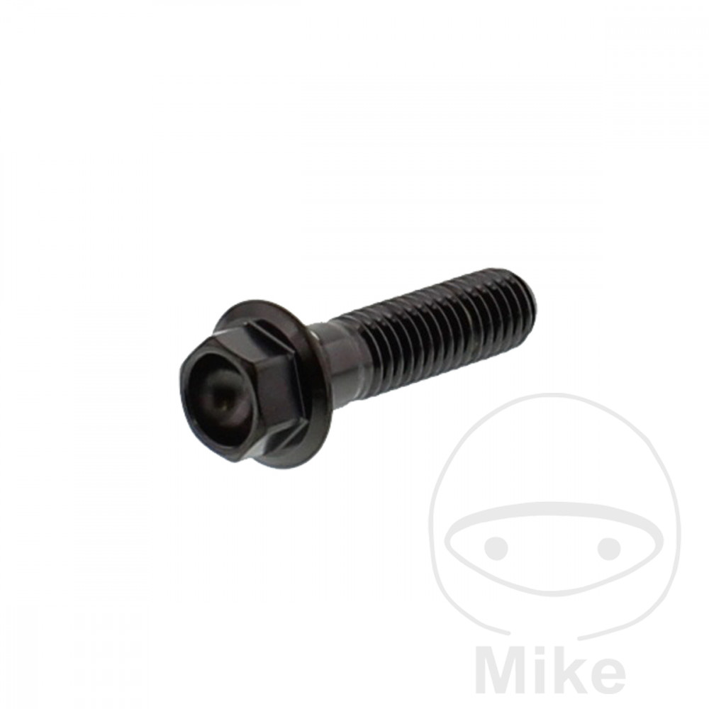 Levně JMP šroub šestihranný M8X1.25 30 mm nerez V4A černý APRILIA AREA 51 50 LC 98, AREA 51 50 LC KAT 99-02, AREA 51 50 LC SBK KAT 00-02, ATLANTIC 500