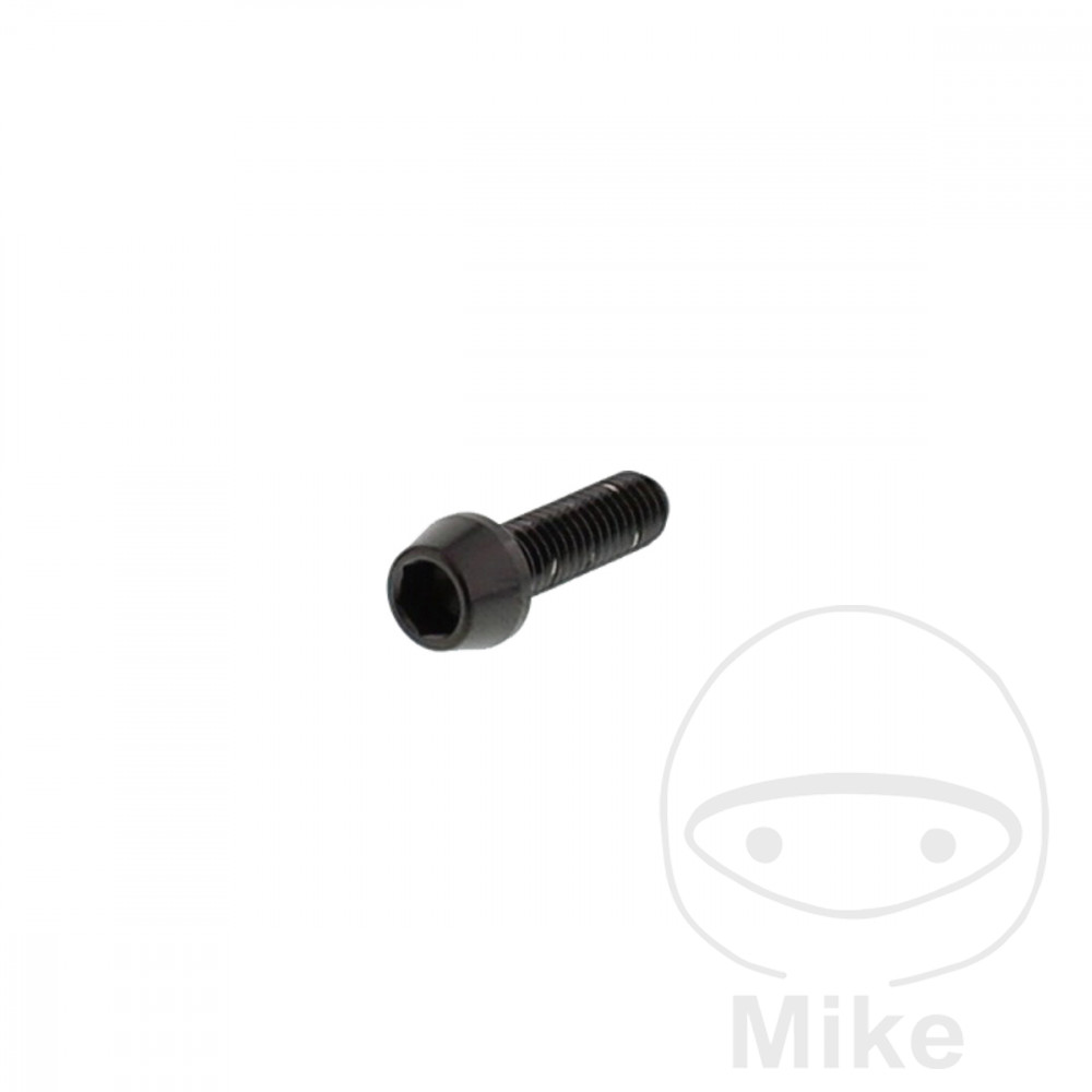 JMP šroub válce kónický M6X1.00 mm 20 mm nerez V4A černý