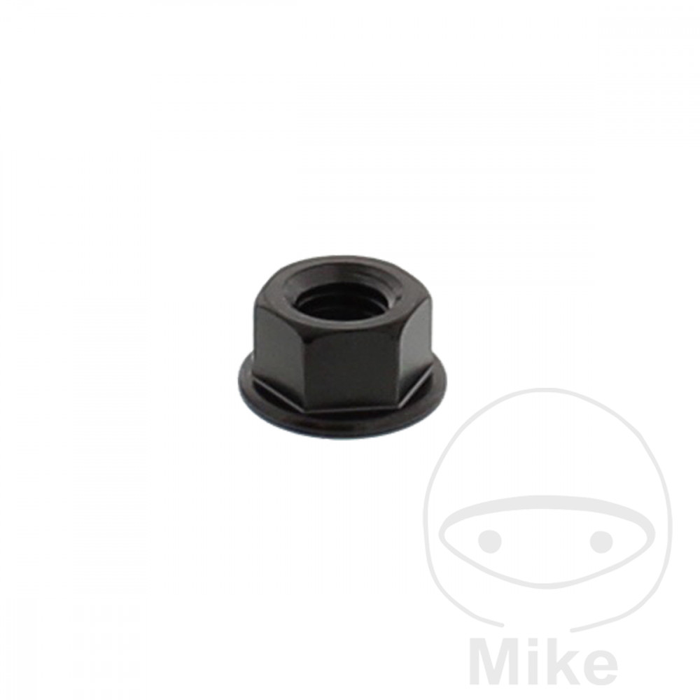 JMP matka řetězového kolečka M8X1.25 mm nerez V4A černý APRILIA PEGASO 650 97-00, PEGASO 650 IE 01-04, PEGASO 650 IE FACTORY 07-10, PEGASO 650 GARDA 98-00, PEGASO 650 IE GARDA 01-04, PEGASO 650 IE STRADA 05-10, PEGASO 650 IE TRAIL 06-10...