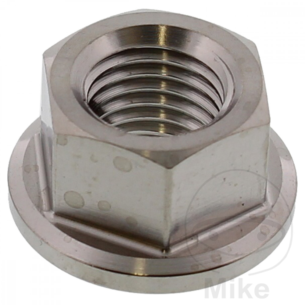 JMP vázací matka M10 x 1.25 mm Titan HONDA CB 250 T TWIN 77-78, CB 250 ND EURO 83, CB 360 G 74-77, CB 400 F FOUR 74-77, CB 400 N EURO 82, CB 450 T HAWK 82, CM 250 T CUSTOM 81...