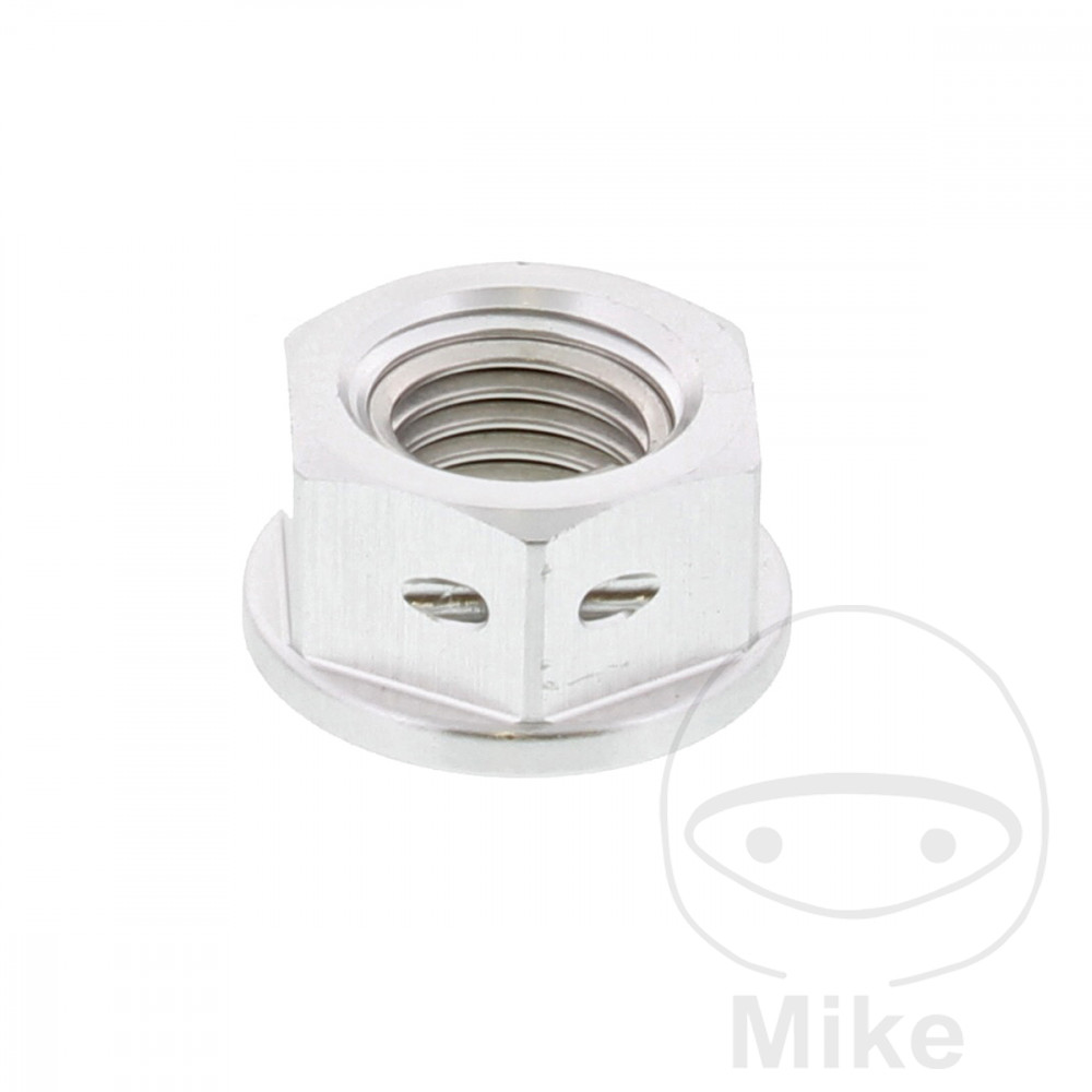 JMP matka řetězového kolečka M10 x 1.25 mm Alu Racing stříbrný APRILIA DORSODURO 900 ABS 17-21, RS 457 ABS 24-25, RS 660 ABS 22-25, RS 660