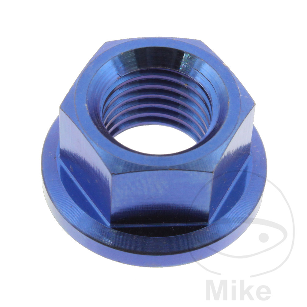 JMP matka řetězového kolečka M10 x 1.25 mm Titan modrý APRILIA DORSODURO 900 ABS 17-21, RS 457 ABS 24-25, RS 660 ABS 22-25, RS 660 EXTREMA ABS