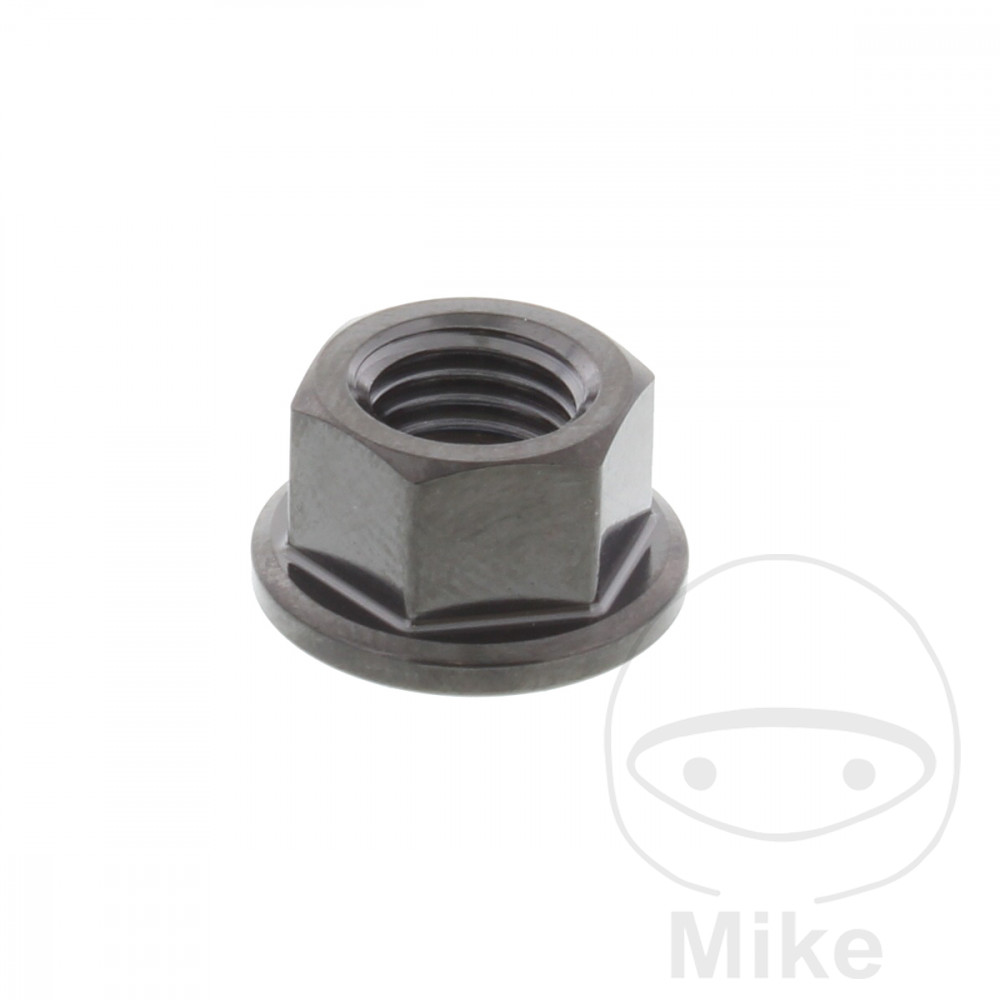 JMP matka řetězového kolečka M10 x 1.25 mm Titan černý APRILIA DORSODURO 900 ABS 17-21, RS 457 ABS 24-25, RS 660 ABS 22-25, RS 660 EXTREMA ABS