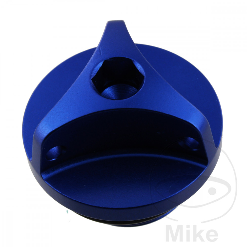 JMP nalévací šroub M20X2.5 mm Alu modrý DUCATI 848 848 08-10, 848 848 EVO 11-13, 848 848 EVO CORSE SE 12-13, 848 848 EVO DARK 11-13, MULTISTRADA 1200 10-11, MULTISTRADA 1200 ABS 10-15, MULTISTRADA 1200 S GT GRANTURISMO ABS 13-14...