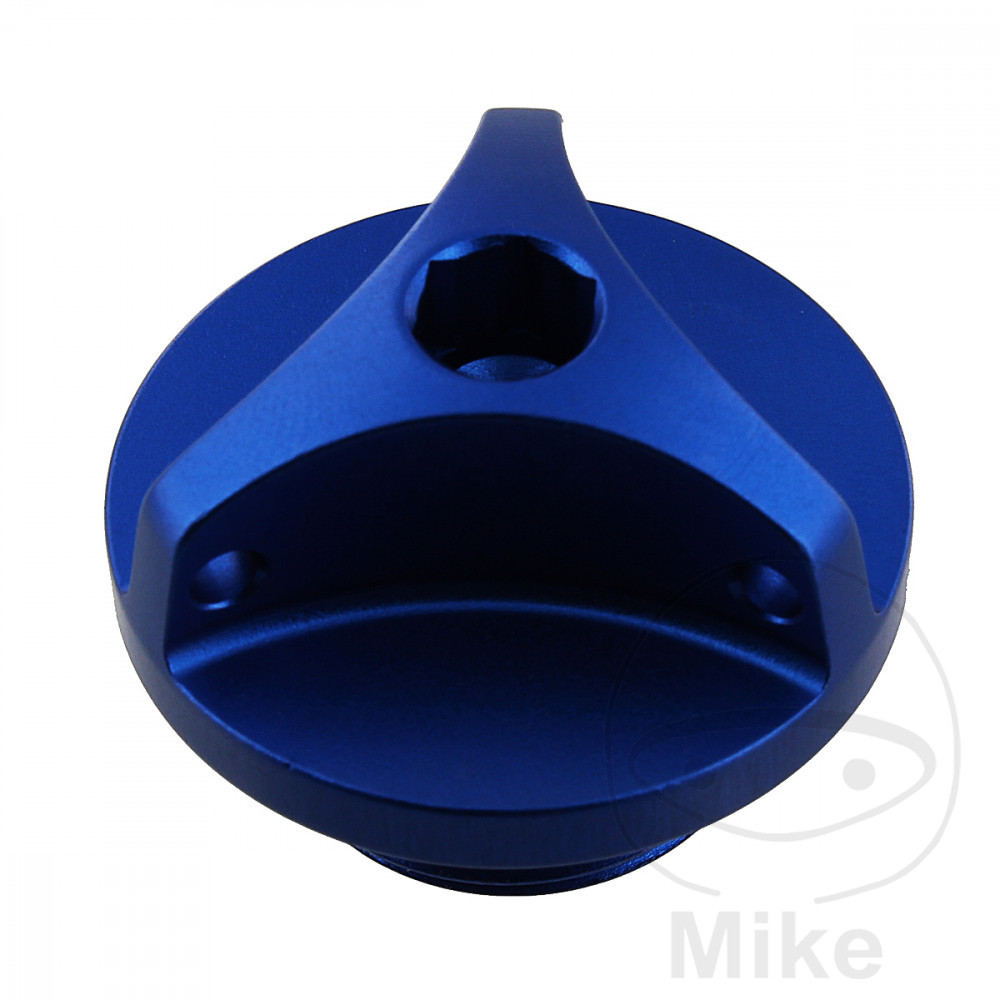 JMP nalévací šroub M20X1.50 mm Alu modrý APRILIA RS 250 95-97, SUZUKI AN 400 BURGMAN 07-15, AN 400 Z BURGMAN 07-08, AN 400 A BURGMAN ABS 09-15, AN 400 ZA BURGMAN ABS 09-15, AN 650 BURGMAN 02-11, AN 650 L BURGMAN EXECUTIVE 03...