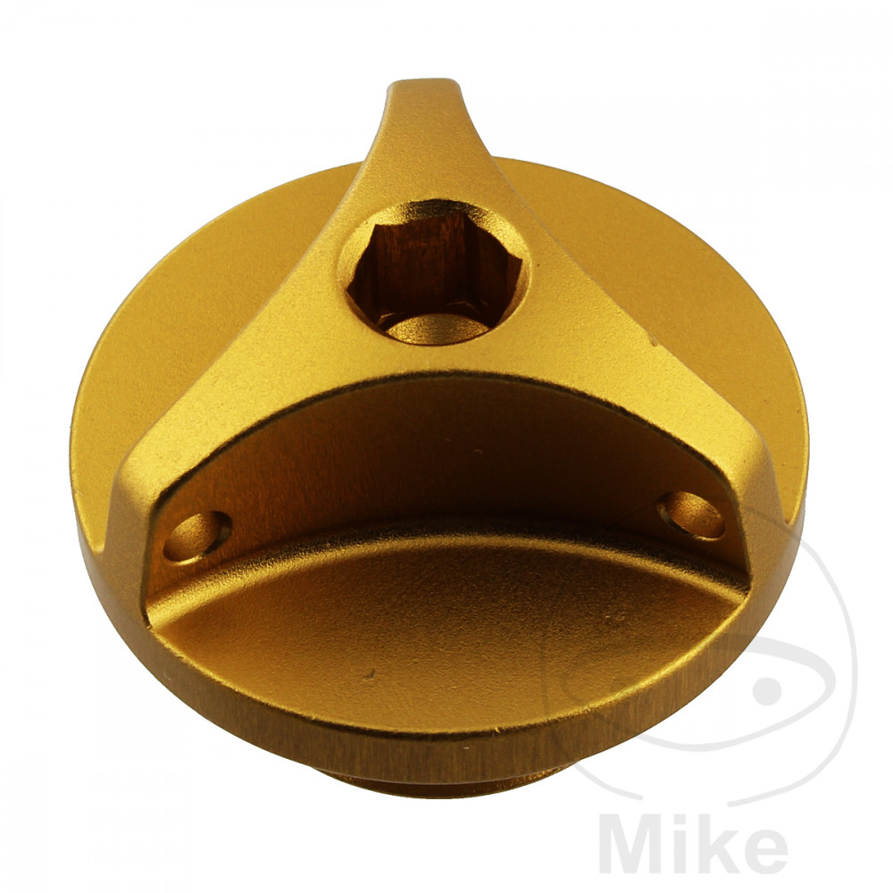 JMP nalévací šroub M20X1.50 mm Alu zlatý APRILIA RS 250 95-97, SUZUKI AN 400 BURGMAN 07-15, AN 400 Z BURGMAN 07-08, AN 400 A BURGMAN ABS 09-15, AN 400 ZA BURGMAN ABS 09-15, AN 650 BURGMAN 02-11, AN 650 L BURGMAN EXECUTIVE 03...