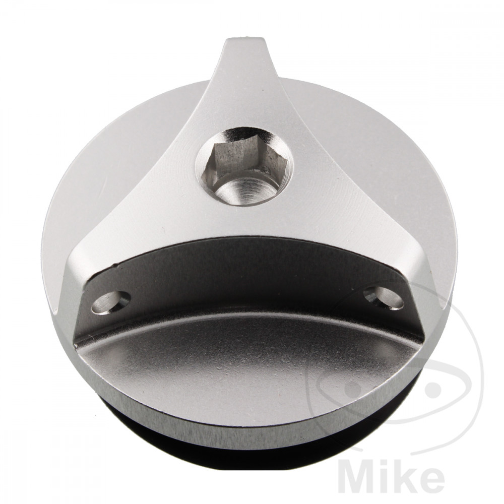 JMP nalévací šroub M27X3.00 mm Alu stříbrný YAMAHA BT 1100 BULLDOG 02-06, FJ 1100 84-85, FJ 1200 86-87, FJR 1300 A ABS 03-15, FJR 1300 AS ABS AUTOMAT 06-15, FJR 1300 AE ABS ELEKTRONICKÝ PODVOZEK 14-15, FJR 1300 01-05...