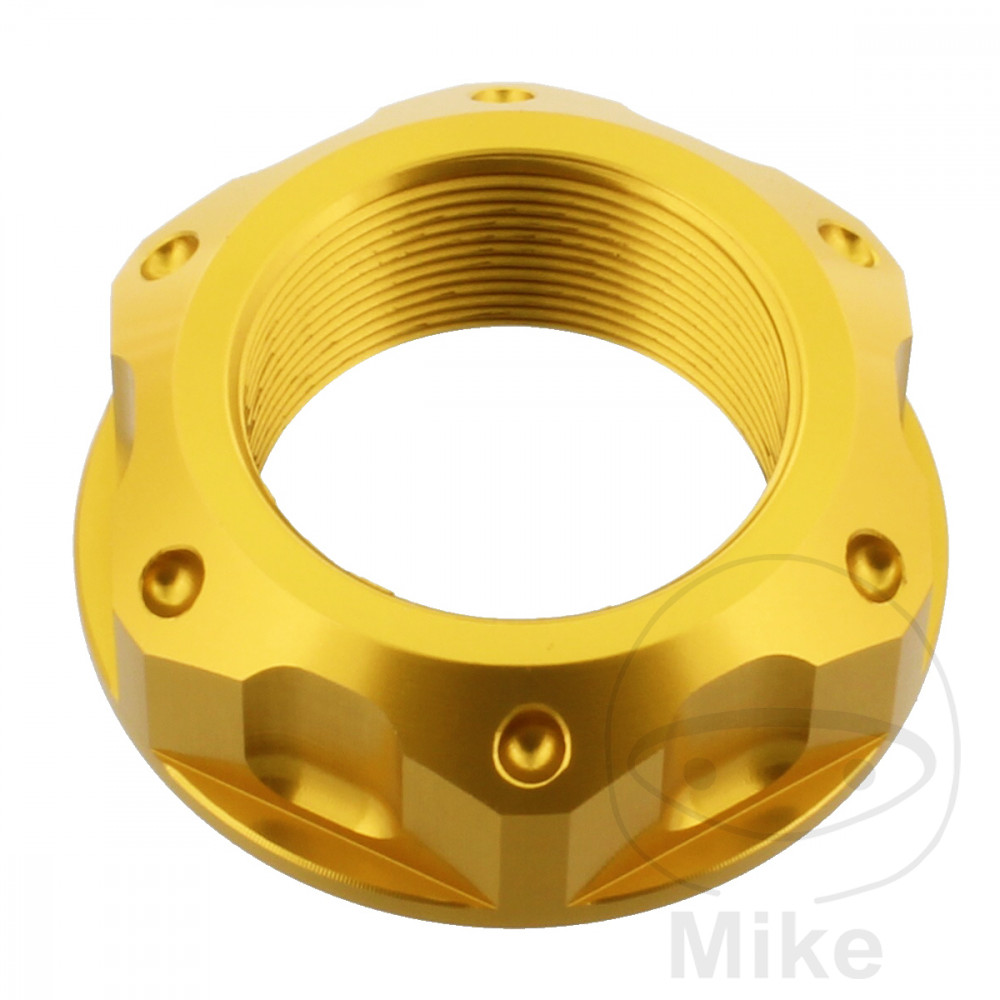 JMP matka krku řízení M25X1.00 mm Alu zlatý KAWASAKI KLE 300 VERSYS X ABS 17-22, NINJA 250 SL 15-17, NINJA 250 SL ABS 15-17, NINJA 250 SL KRT EDITION ABS 15-16, Z 250 SL 15-17, Z 250 SL ABS 15-17, ZX-6R 636 NINJA 03-04...