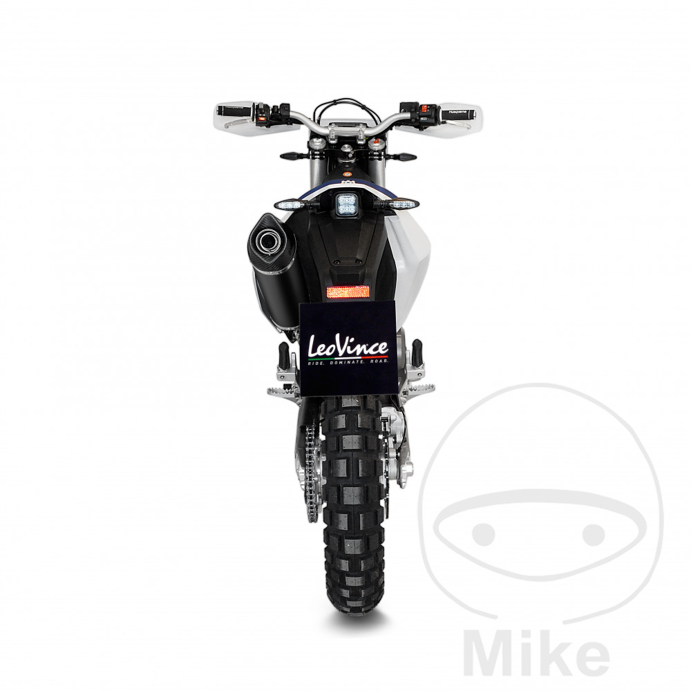 Leo Vince tlumič výfuku nerez NERO kompletní HUSQVARNA ENDURO 701  ABS 17-25, ENDURO 701 LR  ABS 20, SUPERMOTO 701 17-20, SUPERMOTO 701  ABS 21-25