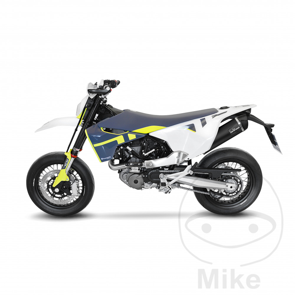 Leo Vince tlumič výfuku nerez NERO kompletní HUSQVARNA ENDURO 701  ABS 17-25, ENDURO 701 LR  ABS 20, SUPERMOTO 701 17-20, SUPERMOTO 701  ABS 21-25