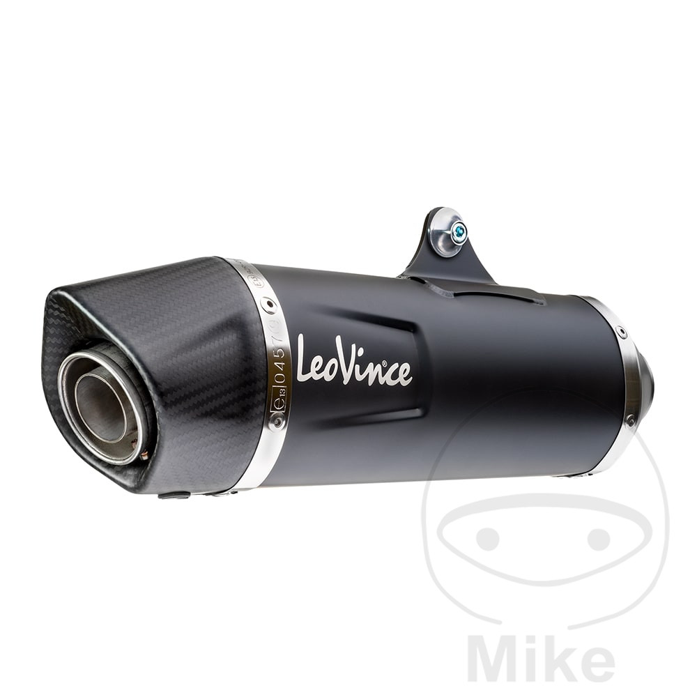 Leo Vince tlumič výfuku nerez NERO Slip-On GAS GAS ES 700 ABS 22-25, GAS SM 700 ABS 22-25, KTM ENDURO 690 R LC4 ABS 19-25, SMC 690 R LC4 SUPERMOTO ABS 19-25