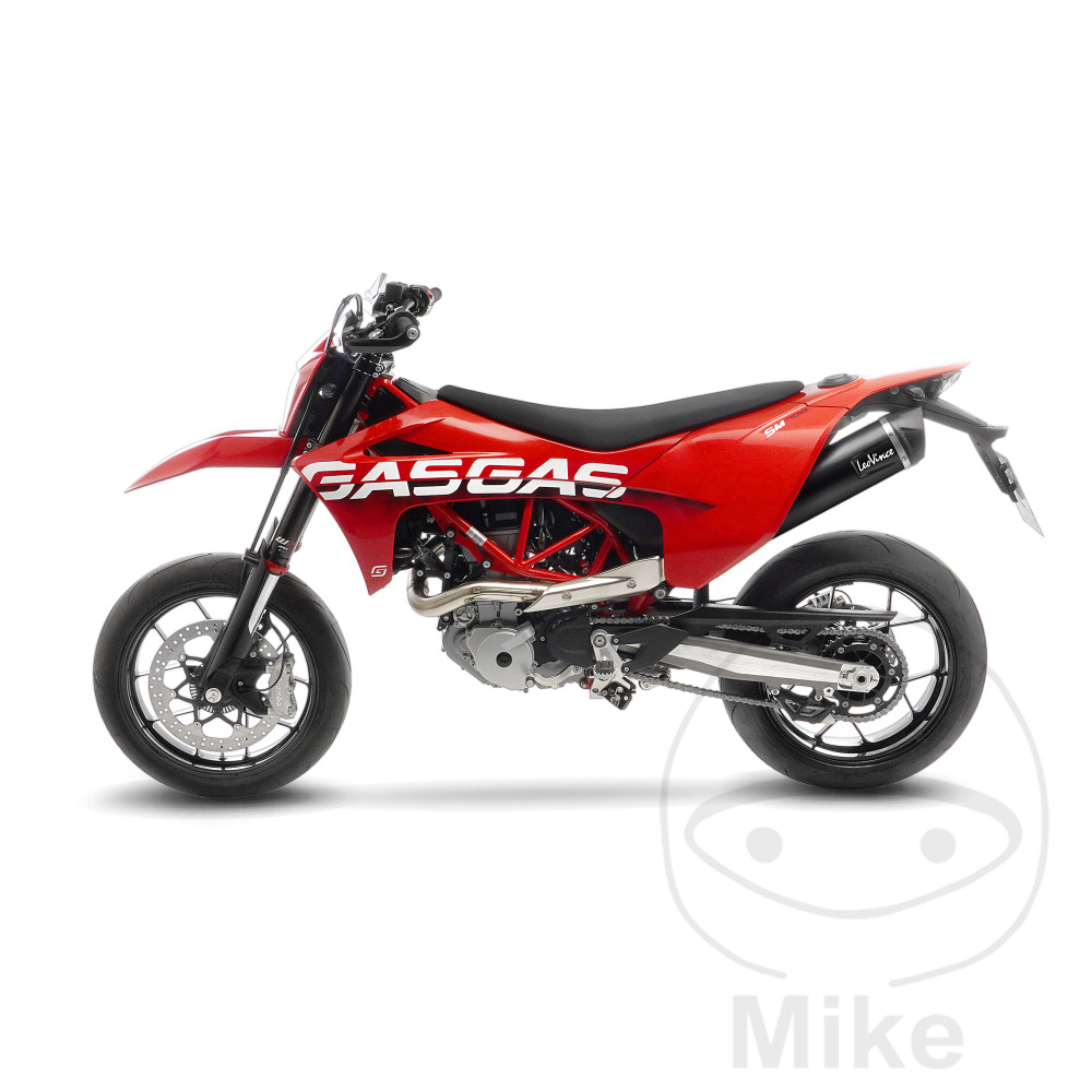 Leo Vince tlumič výfuku nerez NERO Slip-On GAS GAS ES 700  ABS 22-25, GAS SM 700  ABS 22-25, KTM ENDURO 690 R LC4  ABS 19-25, SMC 690 R LC4 SUPERMOTO ABS 19-25