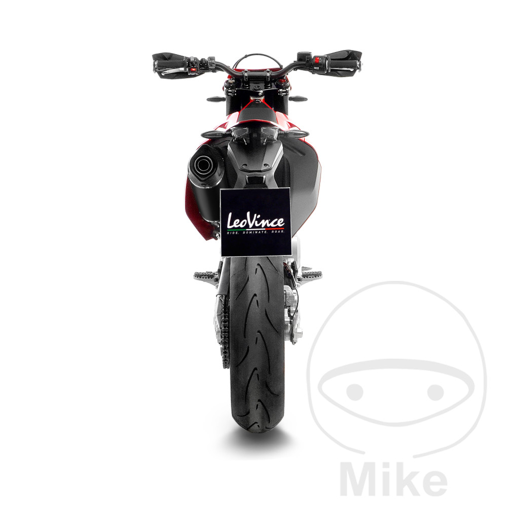 Leo Vince tlumič výfuku nerez NERO Slip-On GAS GAS ES 700 ABS 22-25, GAS SM 700 ABS 22-25, KTM ENDURO 690 R LC4 ABS 19-25, SMC 690 R LC4 SUPERMOTO ABS 19-25