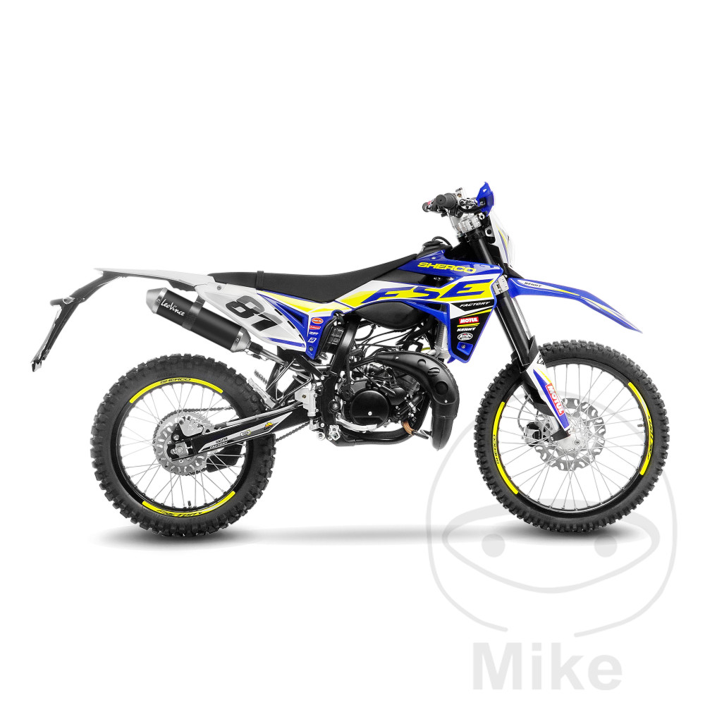 Leo Vince tlumič výfuku nerez X-FIGHT Slip-On Black Edition SHERCO SE 50 R ENDURO FACTORY 21-24, SE 50 RS ENDURO FACTORY USD GABEL 21-24, SM 50 R SUPERMOTARD BLACK MOON GUSSRAD 23-24, SM 50 RS SUPERMOTARD BLACK MOON SPEICHENRAD 23-24, SM 50 R SUPERMOTARD