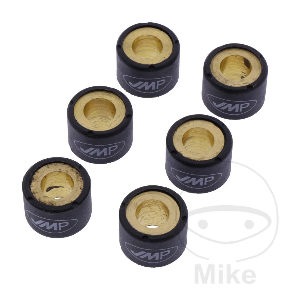JMP závaží variátoru sada 16.5G 20X15MM obsah 6 ks. HONDA PCX 125 EX2  WW 125 CBS 10-14, PCX 125  WW 125 CBS 13, KYMCO GRAND DINK 150 01-04, SUZUKI UH 150 BURGMAN 04-06, SYM HD 200 DT 04-09, HD 200 DD 07-08, HD 200 DD IE EVO 08-10...
