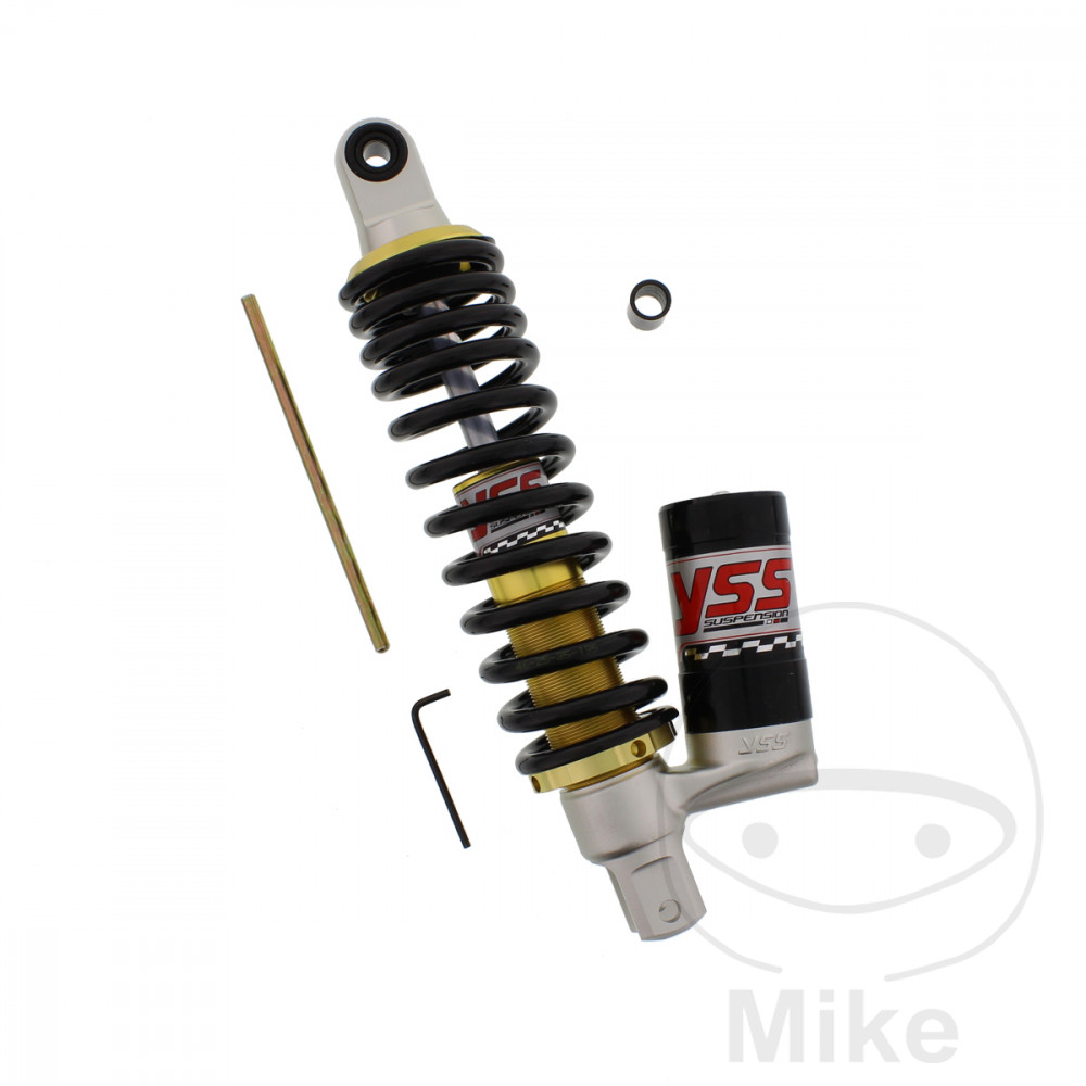 YSS zadní tlumič MONO YSS seřiditelný KEEWAY MATRIX 125 06-09, KYMCO PEOPLE 50 2T 00-16, PEUGEOT V-CLIC 50 07-14, V-CLIC 50 SILVER SPORT 08-13, SACHS 49ER 50 4T 10 PALCŮ 05-06, 49ER 50 4T 12 PALCŮ 07-09