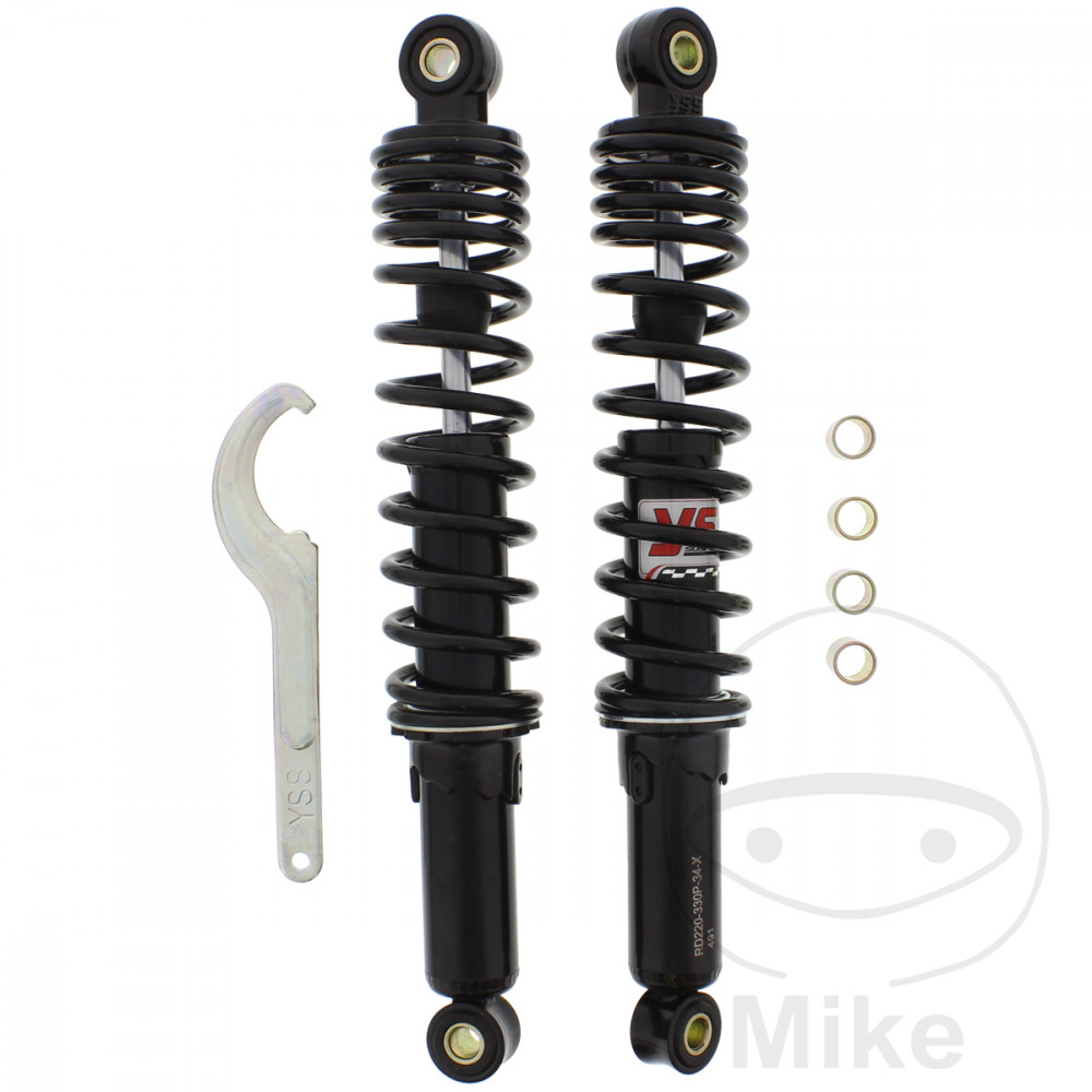 YSS zadní tlumič pár YSS seřiditelný BENELLI 354 350 80, 354 350 SPORT 81, 354 350 SPORT II 84-85, 500 500 LS 77-80, HONDA ST 50 DAX 70-00, ST 50 G DAX 70-77, ST 50 K DAX 78-80...