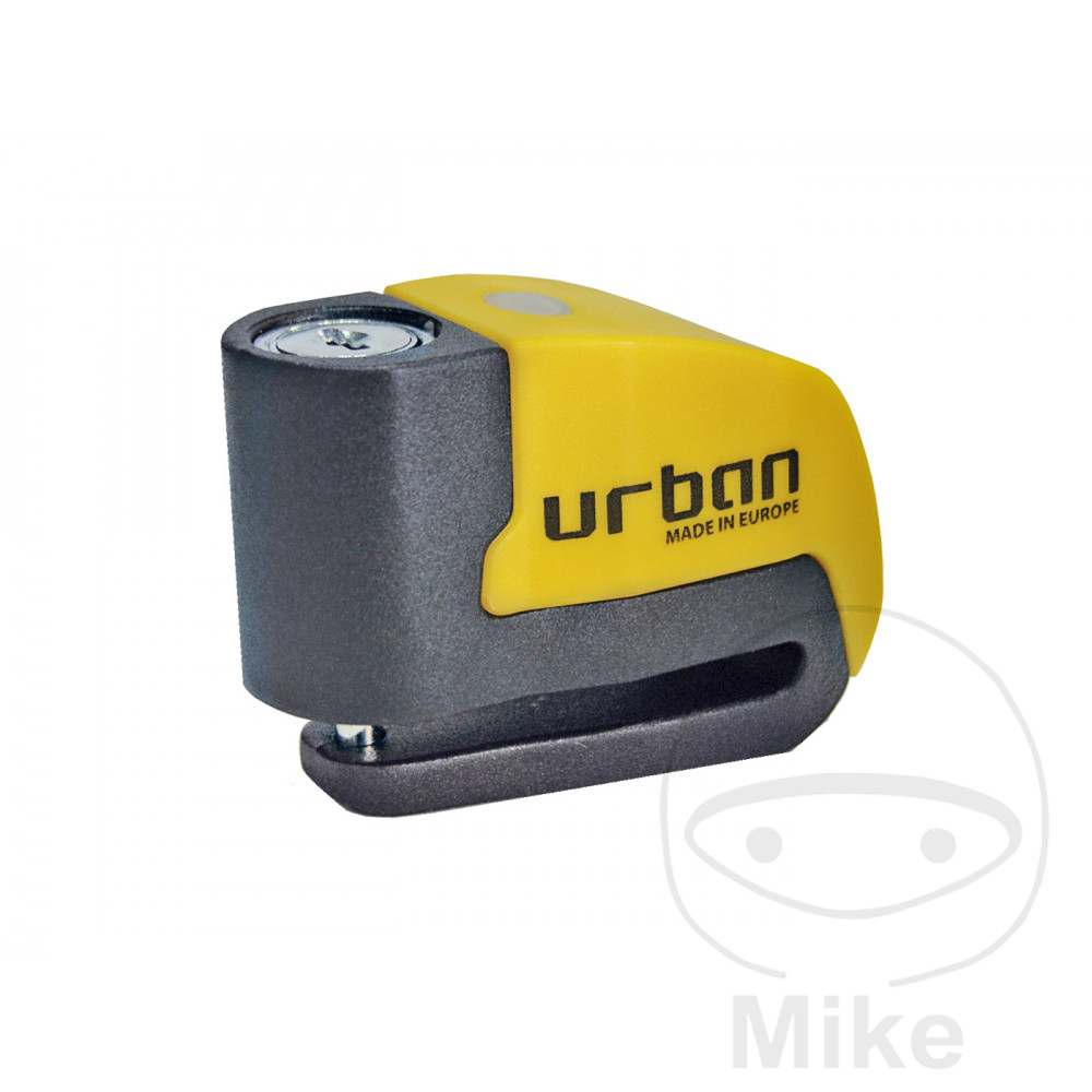 Zámek na brzdový kotouč žlutý 6 mm s funkcí alarm Urban