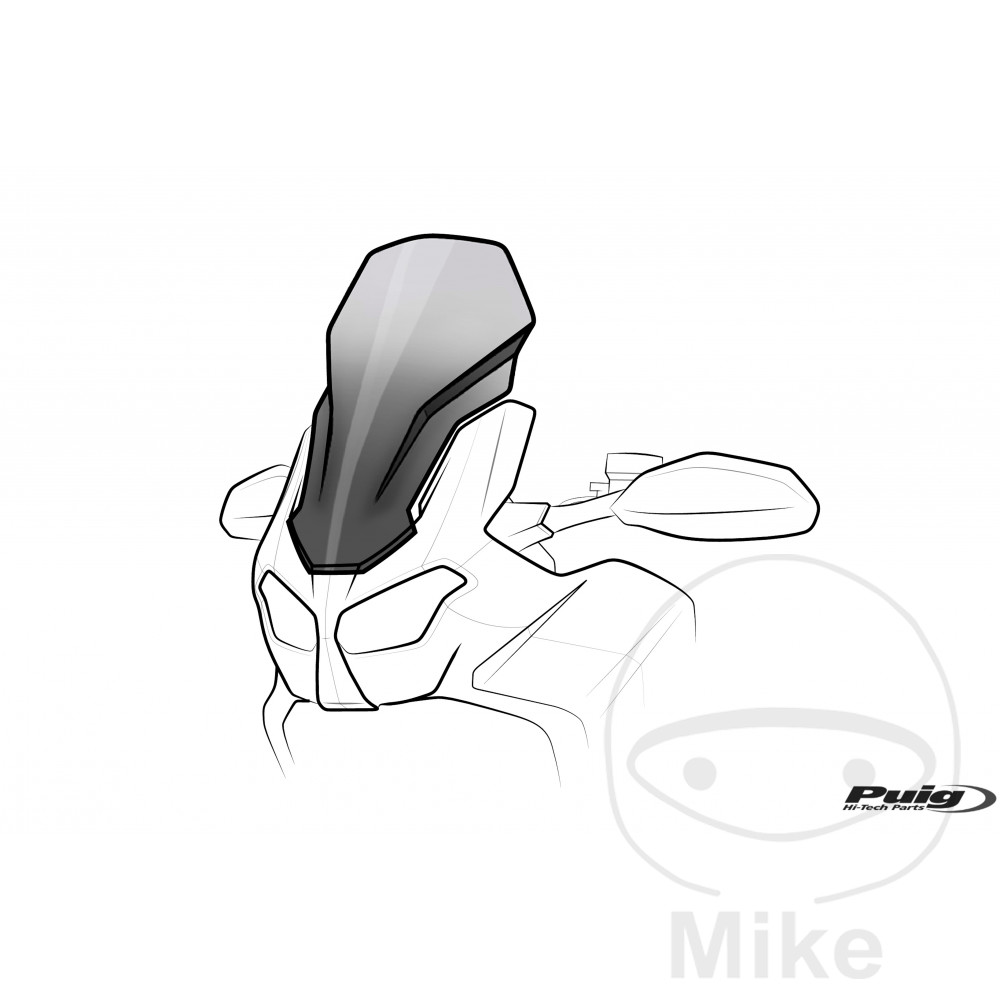 Puig plexi TOUR PUIG rauchgrau YAMAHA FJR 1300 01-05, FJR 1300 A  ABS 03-05