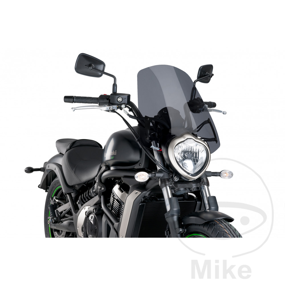 Puig cestovní plexi nové generace Puig pro nakedbike tmavé KAWASAKI VULCAN 650 S 15-16, VULCAN 650 S SPECIAL EDITION 16, VULCAN 650 S ABS 15-17, VULCAN 650 S SPECIAL EDITION ABS 16-17, VULCAN 650 S CAFE ABS 17