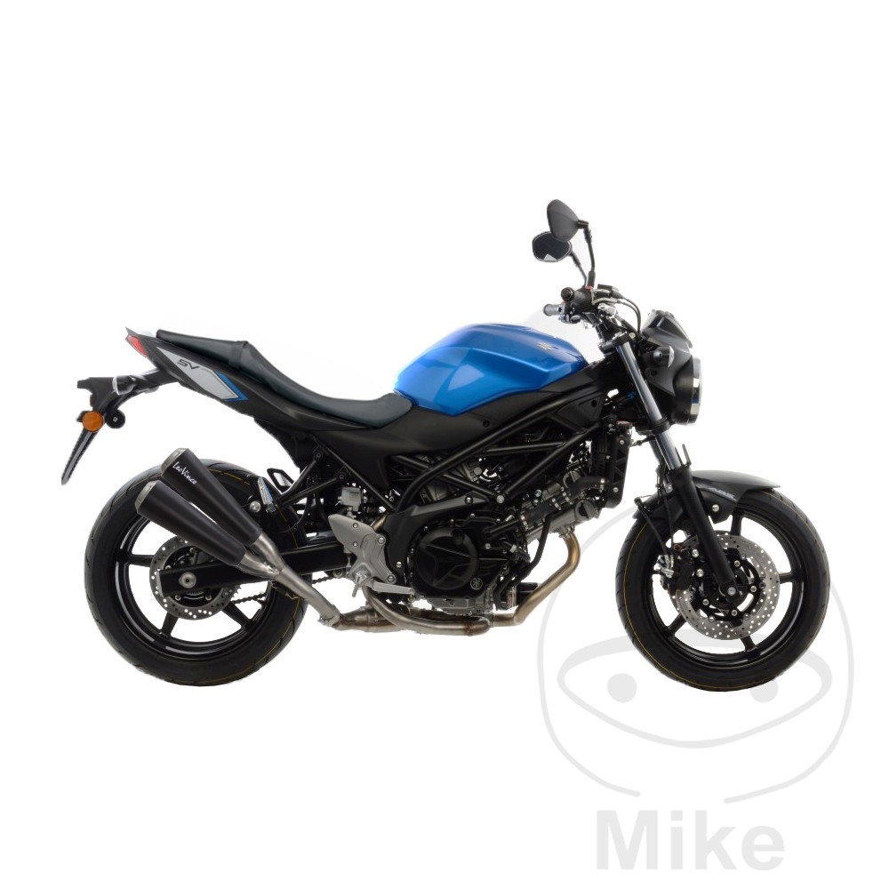 Leo Vince tlumič výfuku nerez GP DUALS Slip-On SUZUKI SV 650 A ABS 16-25, SV 650 XA ABS 18-25, SV 650 AU ABS 16-25, SV 650 XAU ABS 18-25