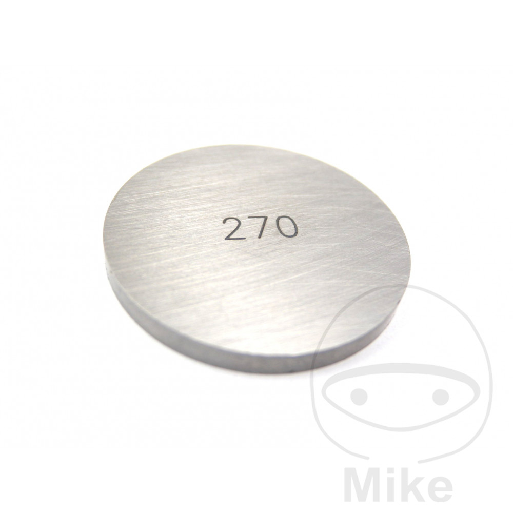 JMP valve shim 29.50 mm 2.70 SUZUKI GR 650 X SPOKE WHEEL 83-89, GR 650 CAST WHEEL 83-89, GS 400 SPOKE WHEEL 77-83, GS 400 E CAST WHEEL 78-83, GS 450 L 80-87, GS 450 SU 88, GS 450 S 80-88...