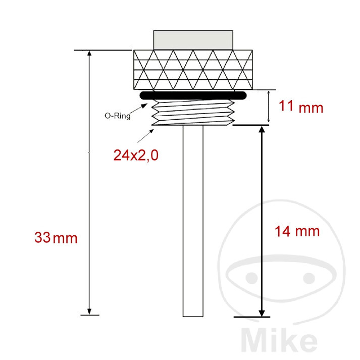 JMP ukazatel teploty oleje 24X2MM BMW S 1000 RR 09-11, S 1000 RR ABS 09-11, S 1000 R ABS 13-18, S 1000 XR ABS 15-18, S 1000 XR ABS DTC 17-18, S 1000 XR ABS ESA 17-18, S 1000 R ABS DTC 17-18...