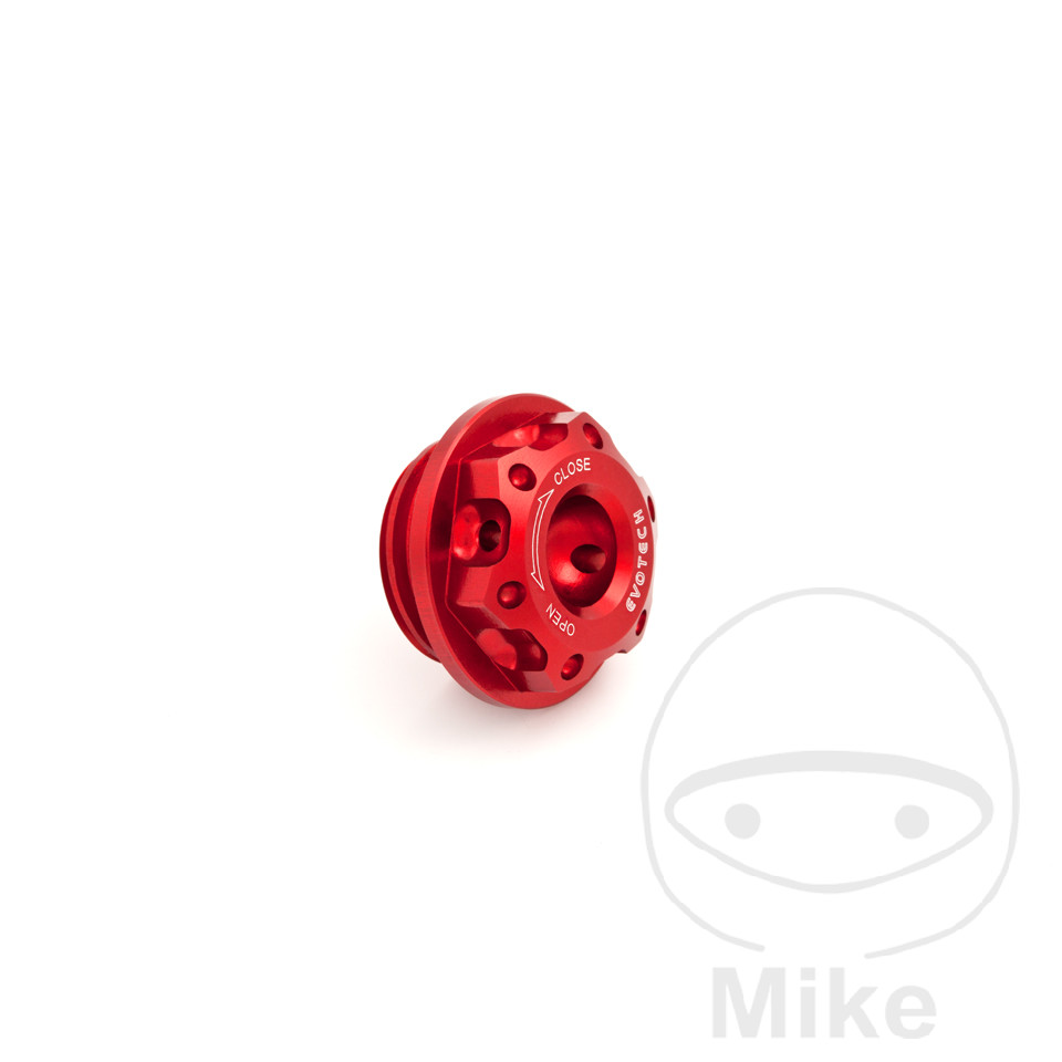 Evotech šroub Nalévací AL EVT 27X3MM červená YAMAHA BT 1100 BULLDOG 02-06, FJR 1300 A ABS 03-21, FJR 1300 AS ABS AUTOMAT 06-19, FJR 1300 AE ABS ELEKTRONICKÝ PODVOZEK 14-19, FJR 1300 01-05, FZ 750 GENESIS 91-94, FZ1 1000 S FAZER 06-15...