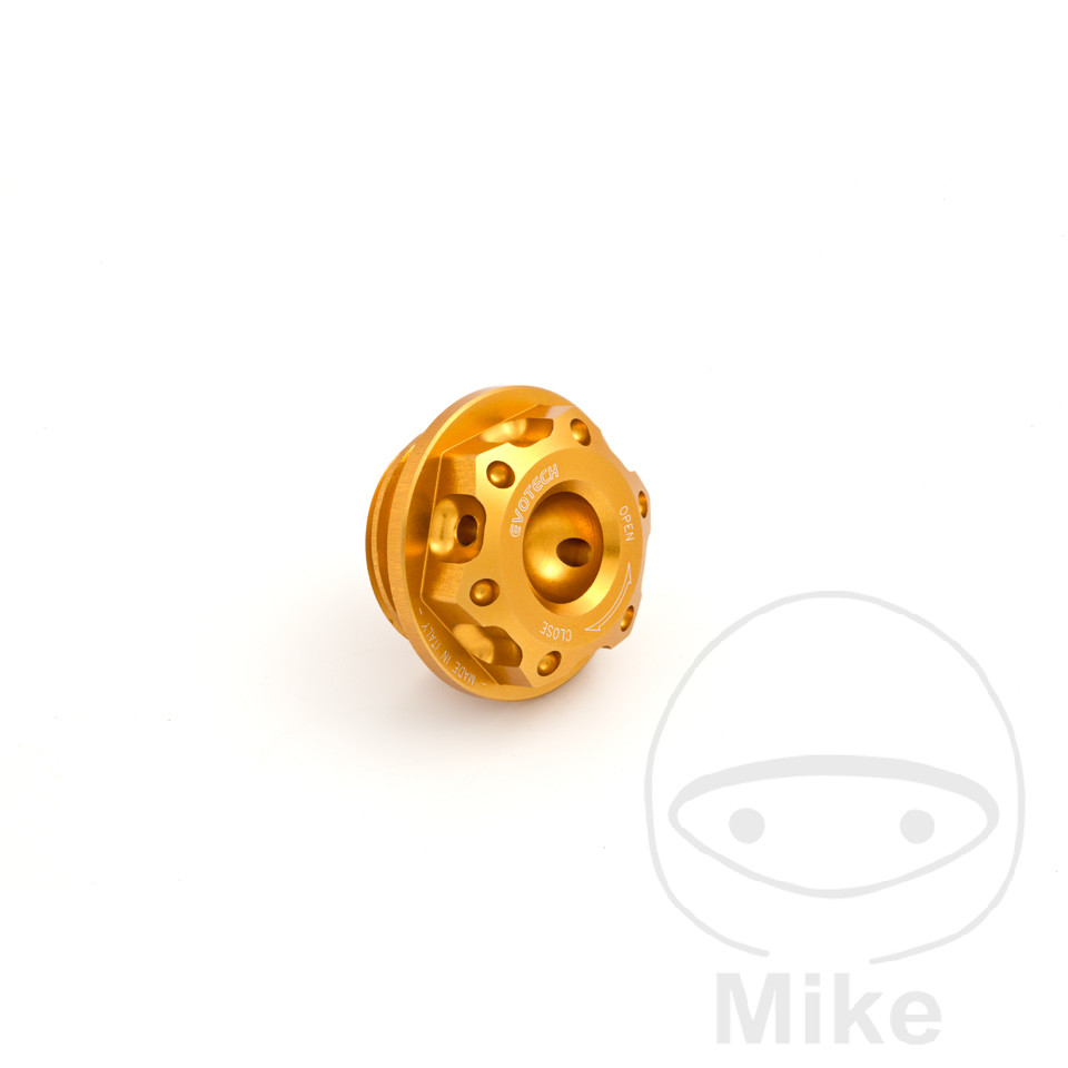 Evotech šroub Nalévací AL EVT 27X3MM gold YAMAHA BT 1100 BULLDOG 02-06, FJR 1300 A ABS 03-21, FJR 1300 AS ABS AUTOMAT 06-19, FJR 1300 AE ABS ELEKTRONICKÝ PODVOZEK 14-19, FJR 1300 01-05, FZ 750 GENESIS 91-94, FZ1 1000 S FAZER 06-15...