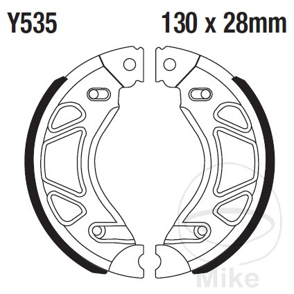 EBC brzdové čelisti s pružinou EBC YAMAHA YBR 125 SPD CUSTOM 08-16, YBR 125 ED 07-16, YBR 250 07-13