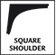 SQUARE SHOULDER<br>
Redukuje nepravidelné opotřebení. Stabilní chování při zatáčení.