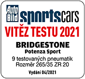 Auto Bild SportsCars 2021 Vítěz testu v rozměru 265/35 ZR20