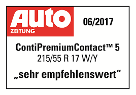 Test Auto Zeitung 2017 v rozměru 215/55 R17 - hodnocení Velmi doporučená