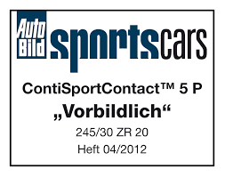 Test Auto Bild SportsCars 2012 v rozměru 245/30 R20 - hodnocení Příkladná