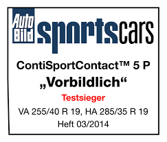 Test Auto Bild SportsCars 2014 v rozměru 255/40 R19 a 285/35 R19 - hodnocení Příkladná