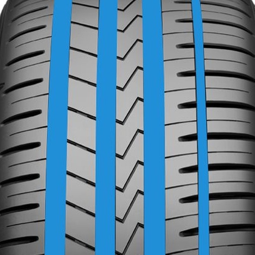 Široké obvodové drážky v pokročilém vzorovém designu<br>
Rychlé a vysoce účinné vytlačování vody<br>
Bezpečnost a jistota v mokrých podmínkách