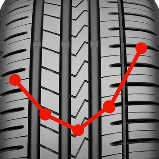 Inteligentně navržený dezén běhounu, který se přizpůsobí všem situacím<br>
Konzistentní, rozšířená kontaktní plocha pro zvýšení adheze<br>
Vysoká úroveň směrové stability, zvýšená přilnavost ve všech směrech, s další výhodou rovnoměrného opotřebení