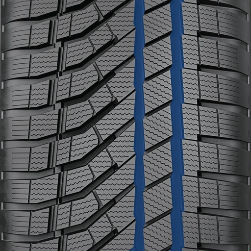 Specializovaná konstrukce hlavních drážek pro optimální záběr na sněhu a lepší kontakt mezi zasněženou vozovkou a pneumatikou pro vynikající jízdní a brzdné vlastnosti