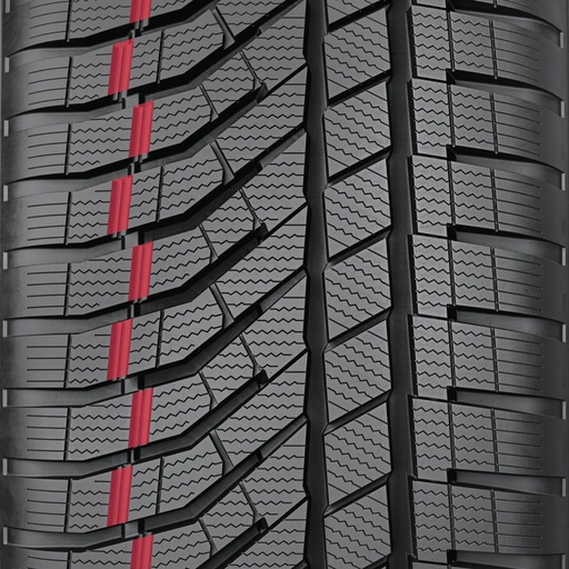 Klikaté drážky vytvářejí další záběrové hrany, které zaručují vysokou trakci na mokru a břečce. Zlepšený kontakt mezi zasněženou vozovkou a pneumatikou pro vynikající jízdní a brzdné vlastnosti