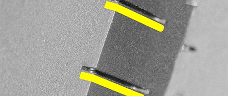 Micro Sipes. Along the rib walls ensure even wear by adding flexibility to the rib wall.